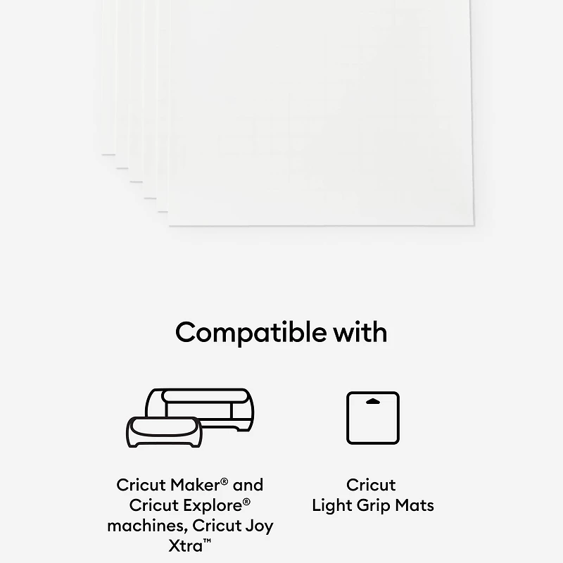 Cricut® Clear US Letter Printable Vinyl, 12ct.