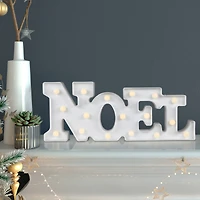 17" White Noel LED Christmas Marquee Wall Sign