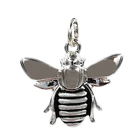 Charmalong™ Antique Silver Plated Bee Charm by Bead Landing™