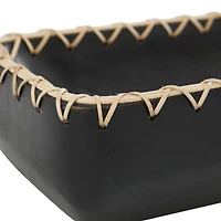 24" Black Mango Wood Handmade Nesting Tray