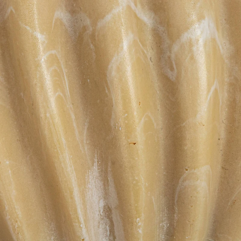 Hello Honey® 8" Beige Decorative Pleated Bowl