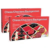 Pressman® Chess/Checkers/Backgammon Set