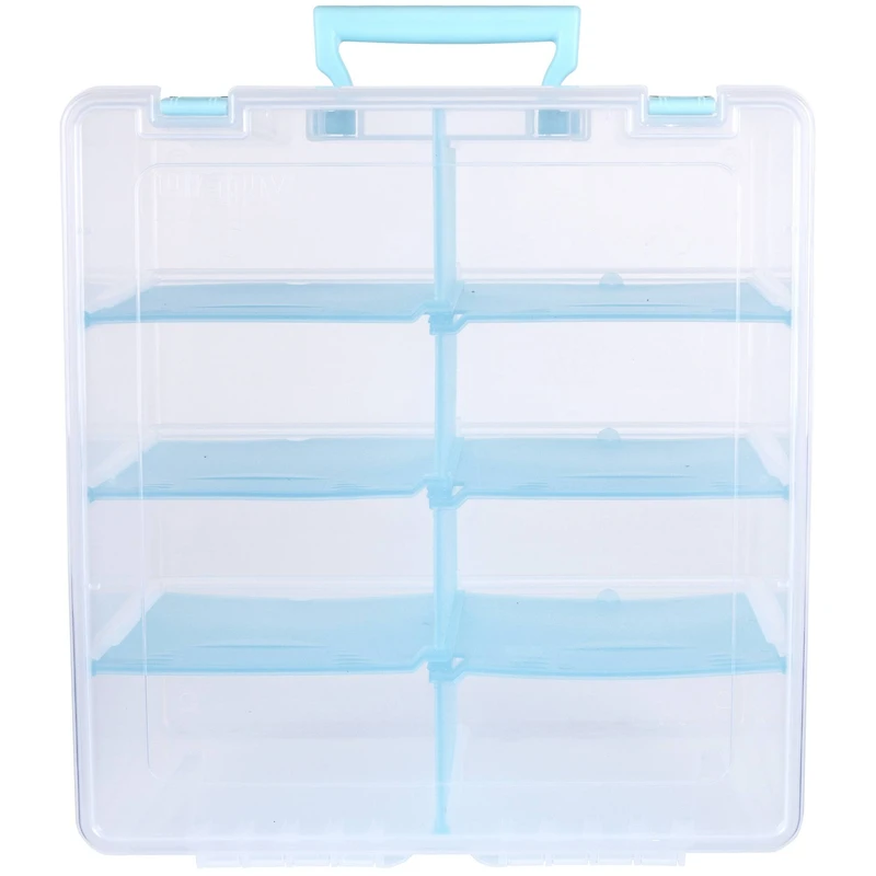 ArtBin® Aqua Super Satchel™ Double Deep Storage Bin with Dividers