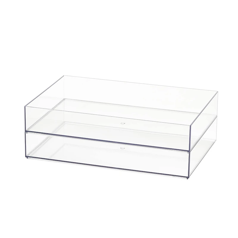 12" x 8" Clear Stacking Storage Tray by Simply Tidy™
