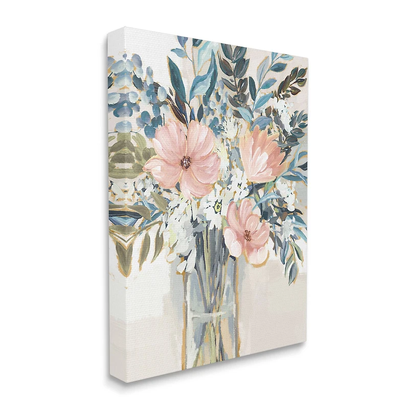 Stupell Industries Beautiful Flower Bouquet Painting Delicate Blossoms Canvas Wall Art