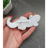 Crystal Art Beadwork Kit For Creating Broоch Lizard