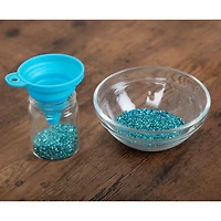 Teal Collapsible Silicone Funnel by Bead Landing™
