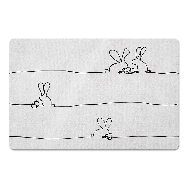 Easter Bunnies Contour 27" x 18" Floor Mat