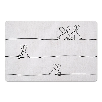 Easter Bunnies Contour 27" x 18" Floor Mat