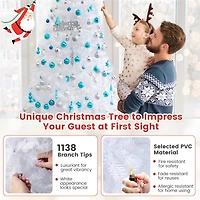 8ft. Unlit White Pine Artificial Christmas Tree