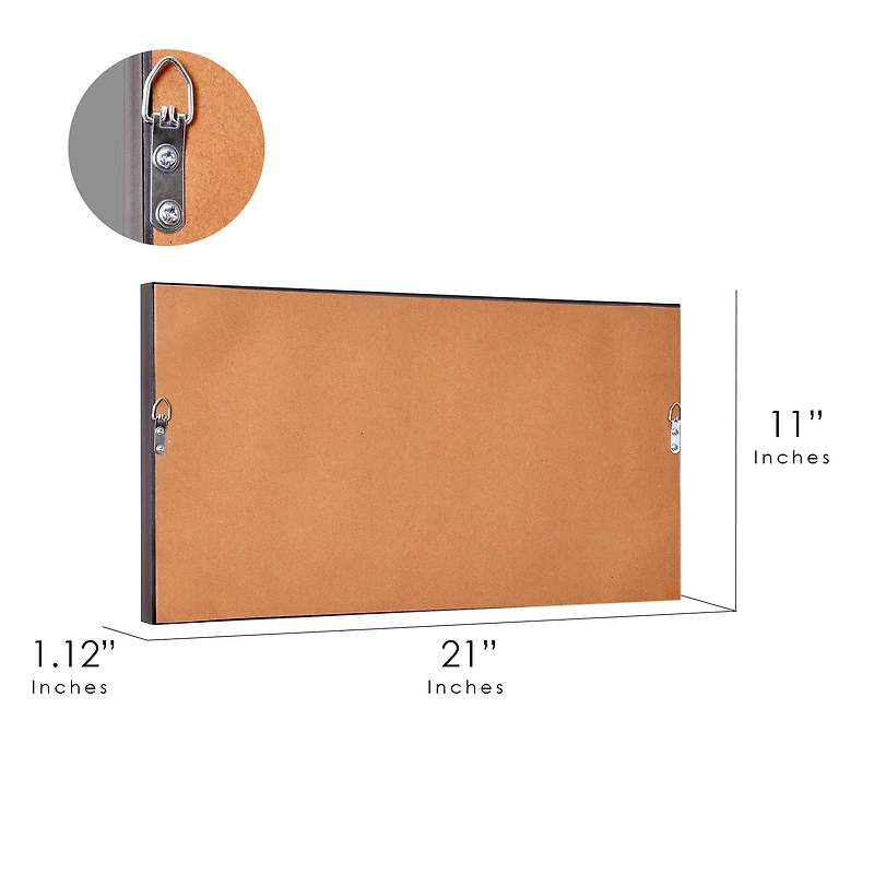 American Art Decor Grand Ole Opry Printed Linen Pennant in Shadowbox Frame - 10" H x 20" L