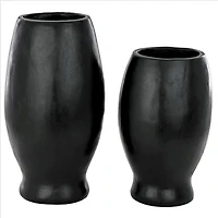 Design Toscano Contemporary Cubist African Mask Sculptural Vase Set