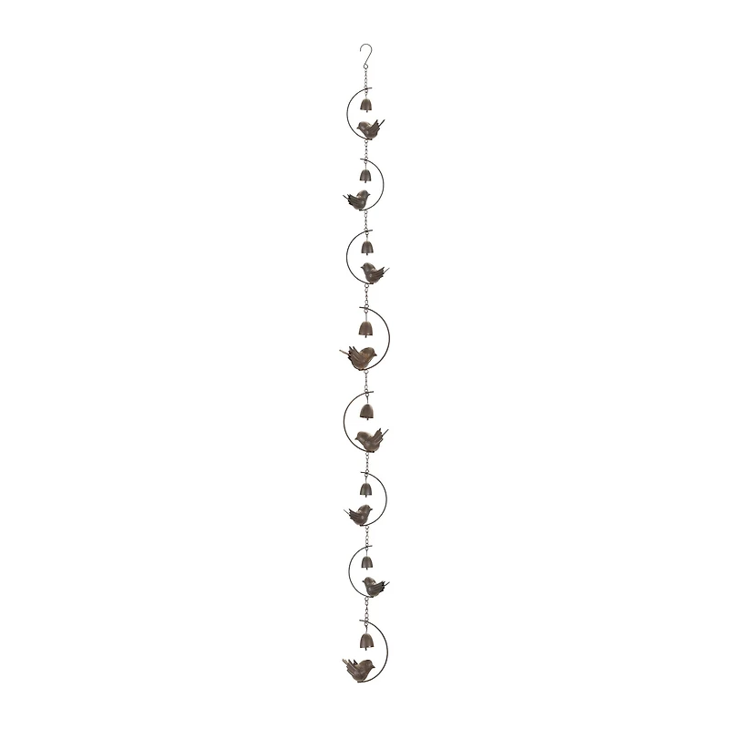 70" Birds & Bells Rain Chain