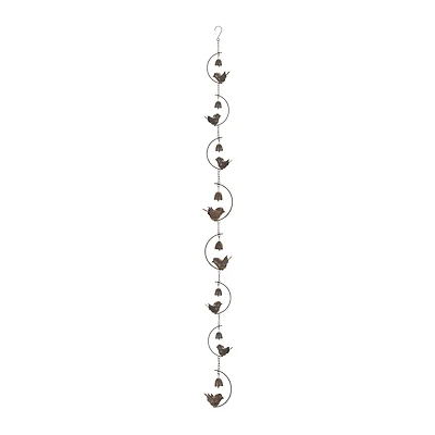 70" Birds & Bells Rain Chain