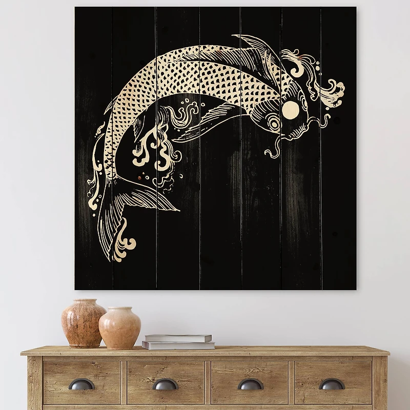 Designart - Chinoiserie Koi Fish I