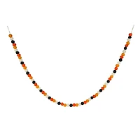 6ft. Orange, Black & White Felt Pom Pom Garland by Ashland®