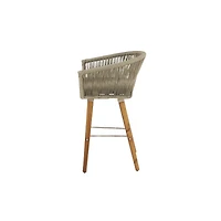 Gray Wood Modern Bar Stool