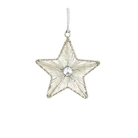 Iron & Glass Star Ornament Set