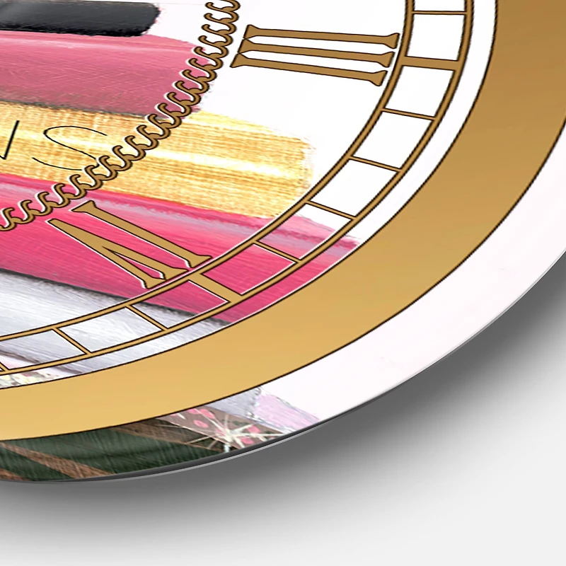 Designart 'Paris Glamourous Gold Style Ii Glam Wall Clock