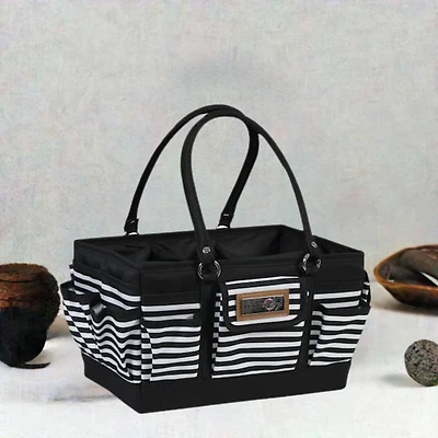 Everything Mary Black & White Stripe Deluxe Store and Tote