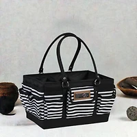 Everything Mary Black & White Stripe Deluxe Store and Tote