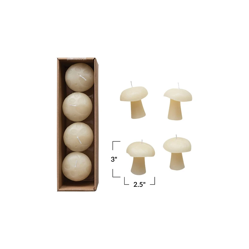 Hello Honey® Unscented Mushroom-Shaped Votive Candles