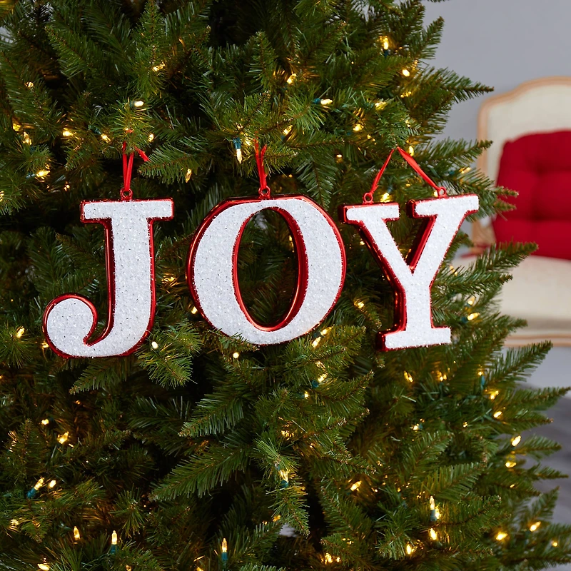 8.5" Joy Holiday Deluxe Shatterproof Ornament Set