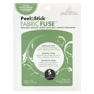 12 Packs: 5 ct. (60 total) Peel n Stick™ Fabric Fuse Sheets