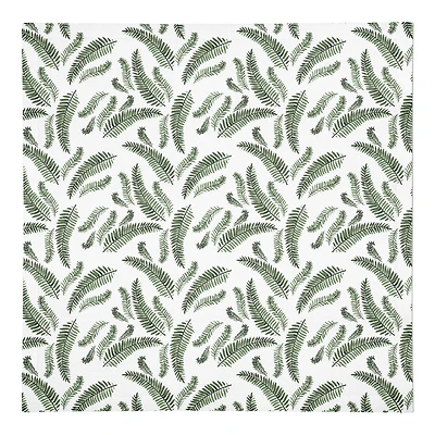 Green Fern Pattern 10" x 10" Cotton Twill Napkin
