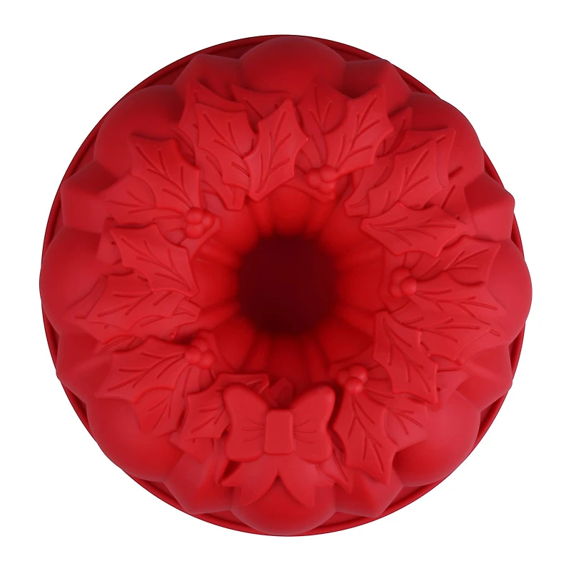 10" Christmas Bundt Silicone Fluted Pan by Makery™