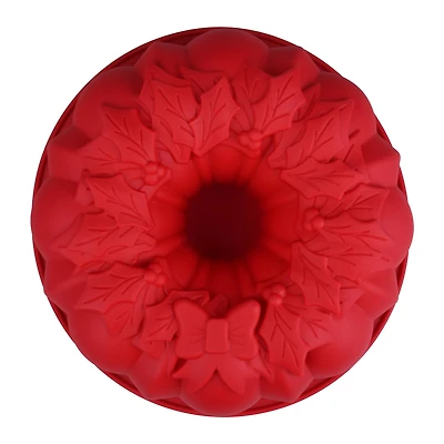 10" Christmas Bundt Silicone Fluted Pan by Makery™