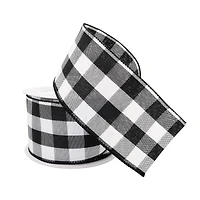 2.5" x 8.3yd. Wired Gingham Ribbon by Celebrate It™ Décor