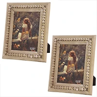 2 Pack Light Brown Wood Bohemian 9" x 11" Frame