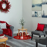 2.5ft. Unlit Flocked Christmas Artificial Christmas Tree