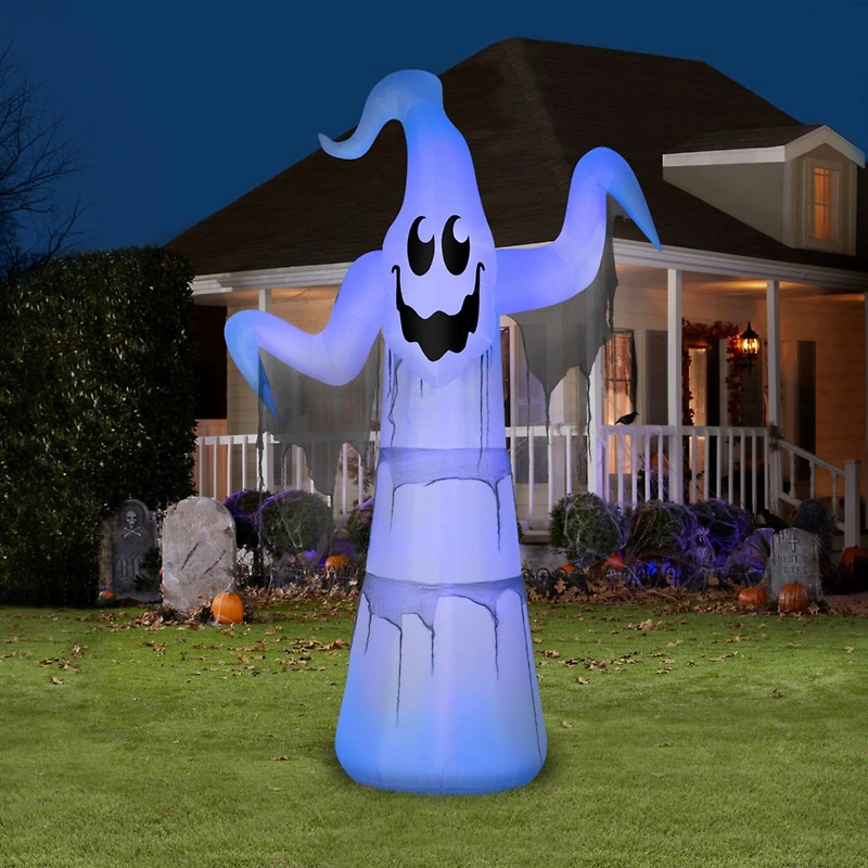 12ft. Lightshow Airblown® Halloween Short Circuit Floating Ghost