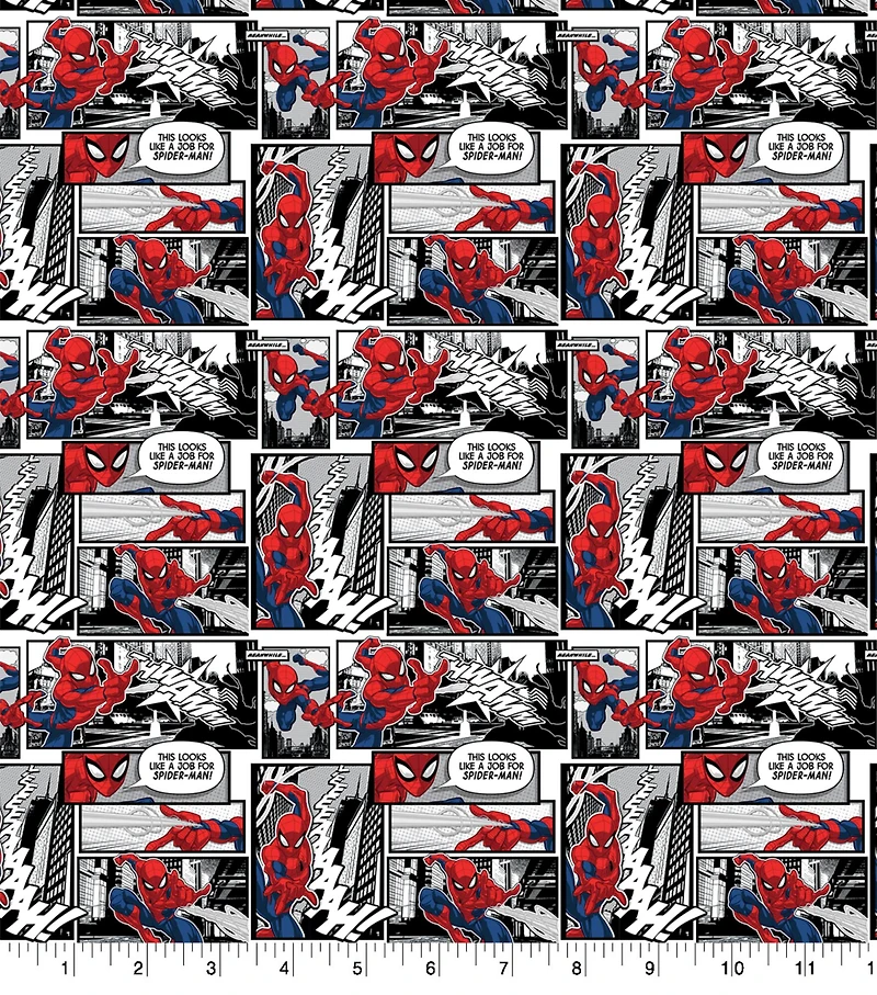 Marvel Spider-Man Comic Cotton Fabric