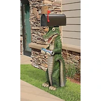 Design Toscano 43" Postal Gator Mail Post Sleeve Statue