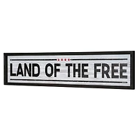 American Art Décor™ 36" Land Of The Free Novelty Wall Sign