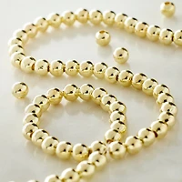 12 Pack: Metallic Gold Round Beads, 4mm by Bead Landing™