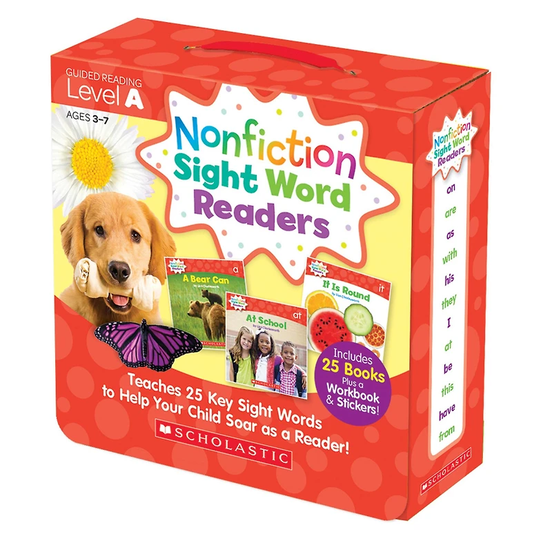 Scholastic Nonfiction Sight Word Readers Set, Guided Reading Level A