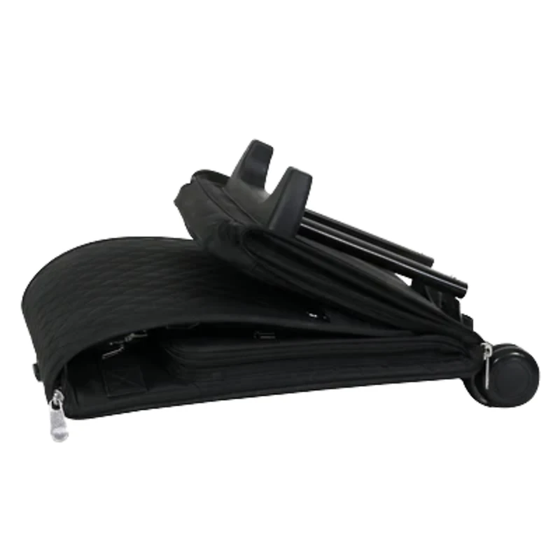 Everything Mary Black Quilted Deluxe Rolling Papercraft Craft Case