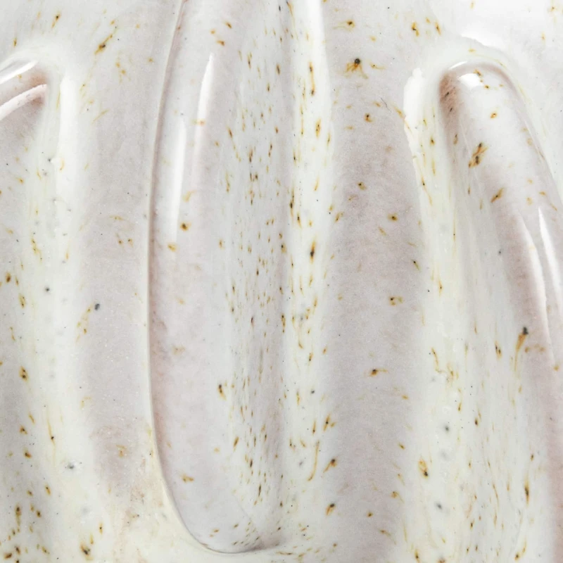 Hello Honey® 4.25" White Reactive Glaze Speckled Stoneware Planter