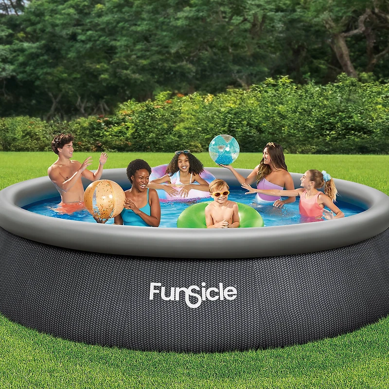 Funsicle 13ft. QuickSet Designer Pool Above Ground Inflatable Pool Set