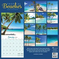 TF Publishing 2024 Tropical Beaches Wall Calendar