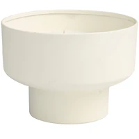 White Wax Cozy Cashmere Scented Candle with Elevated Matte White Container