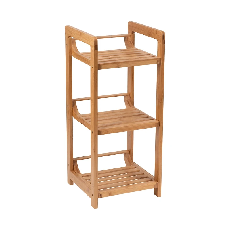 Organize It All 28" Lohas 3-Tier Bamboo Shelving Tower