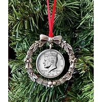 JFK 2021 Half Dollar Wreath Ornament