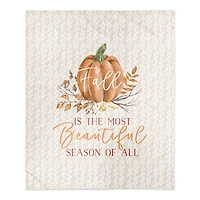 Beautiful Pumpkin Sherpa Fleece Blanket