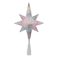 11" Lighted Clear Crystal Star of Bethlehem Tree Topper
