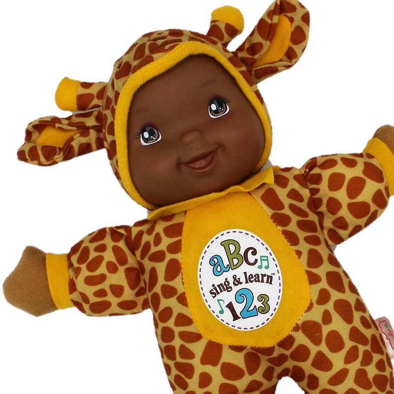 Goldberger Baby's First® Sing & Learn™ 11" Baby Doll with Giraffe Print Outfit